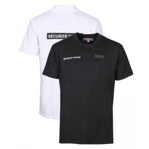 T-shirt sécurité fenêtre matricule à broder