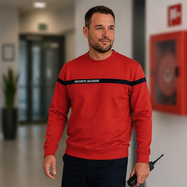 Sweat-shirt sécurité incendie