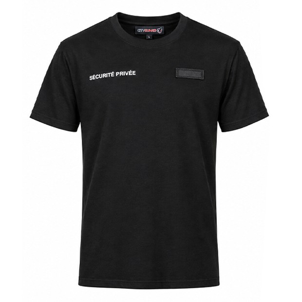 T-shirt sécurité fenêtre matricule à broder