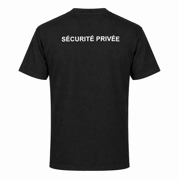 T-shirt sécurité fenêtre matricule à broder