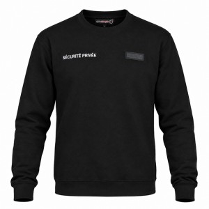 Sweat-shirt sécurité fenêtre matricule - à broder